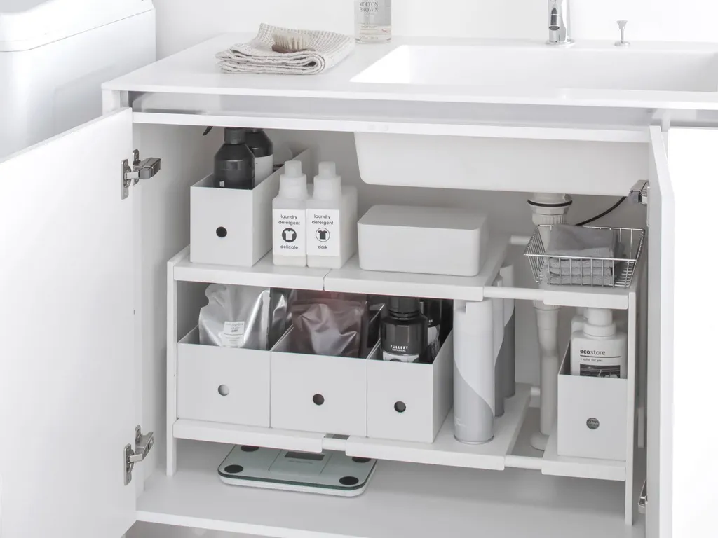 Étagère de Rangement pour Plan de Travail - Extensible 50 à 85 cm - 8