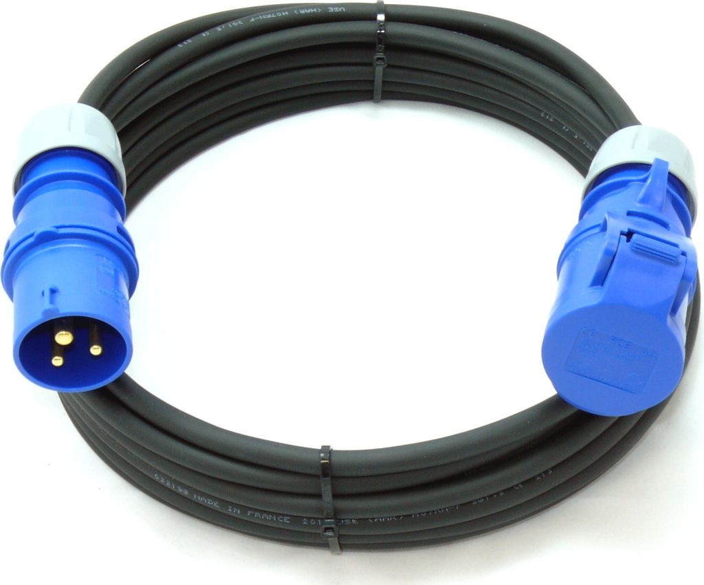 CEE Camping Verlängerungskabel Campingkabel Gummi H07RN-F 3x1,5 3x2,5mm² IP44 230V 16A 5-50m, Querschnitt:3x2.5mm², Länge:25m