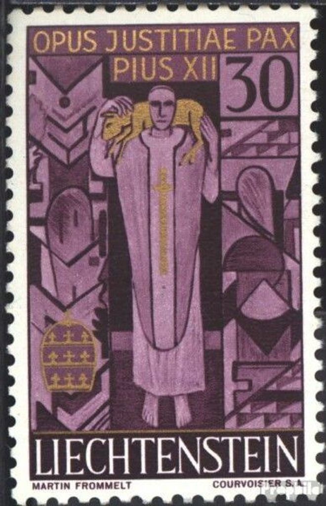 Briefmarken Liechtenstein 1959 Mi 380 (kompl.Ausg.) postfrisch Papst Pius XII.