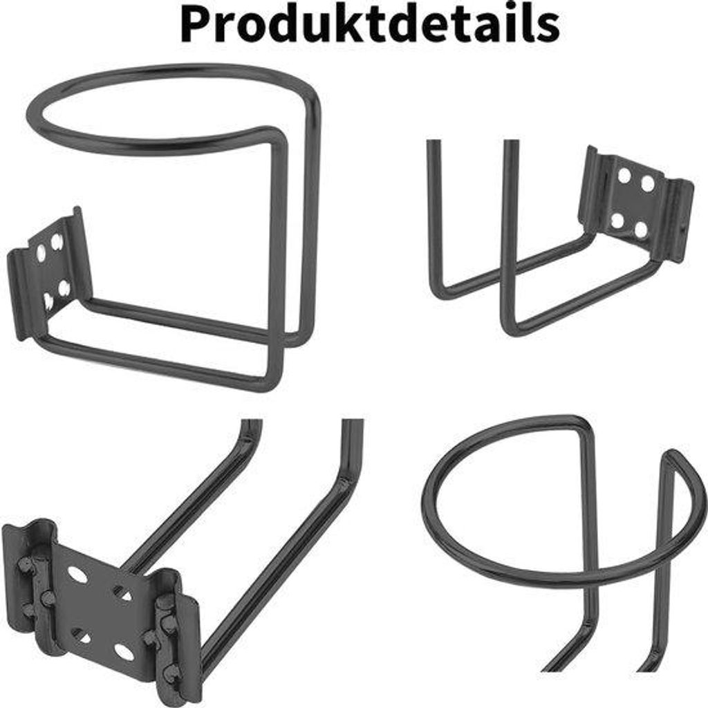 Universelle Halterung aus Edelstahl, grau, 2 Stück, Auto, Boot