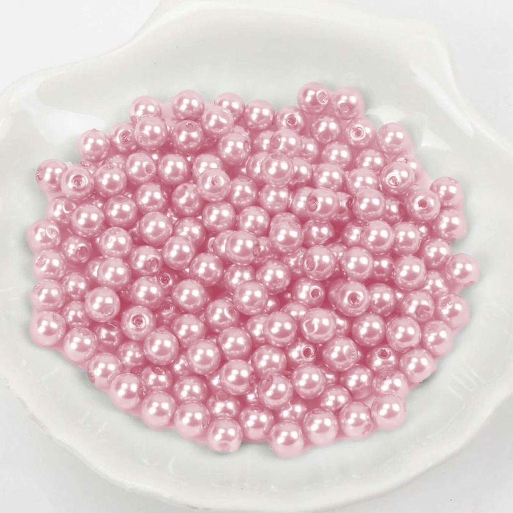 Wachsperlen ca. 200 Stück, 6mm, Rosa hell Produktbild 