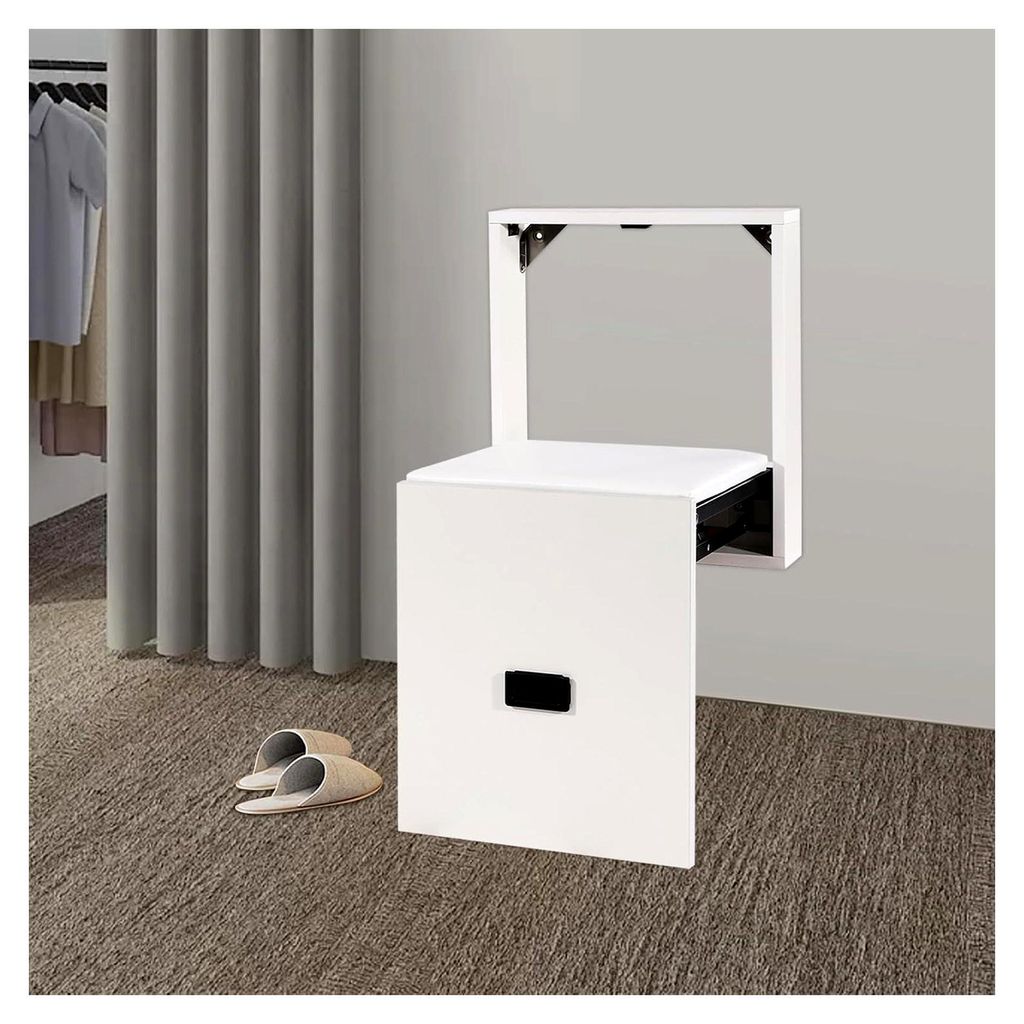 Wandklappstuhl Klappbank Wand Badewannensitz Klappstuhl Schuhwechselhocker Duschhocker Kann für Schnelle Schuhwechsel oder Ruhepausen Verwendet We...