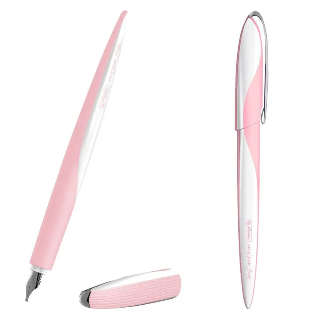 Set de Calligraphie Herlitz Nicewriter Rose pour Écriture Créative