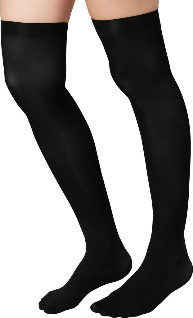 Overknee-Strümpfe schwarz - schwarz