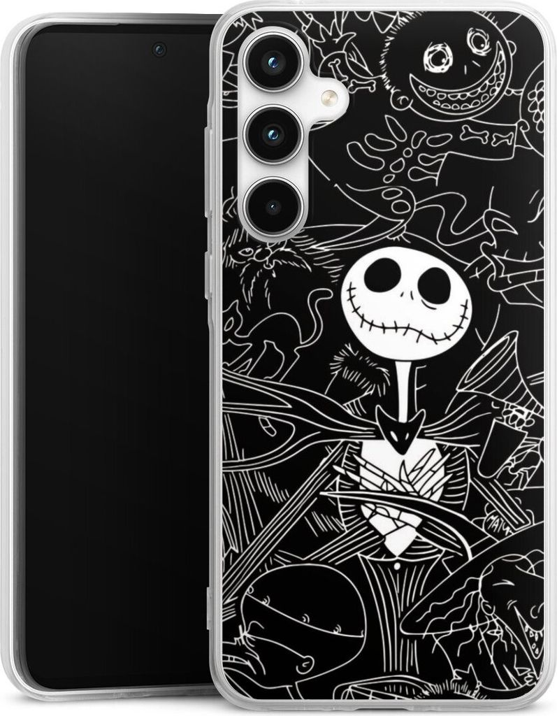 DeinDesign Handyhülle für Samsung Galaxy A35 5G Silikon Hülle Case Smartphone Schutzhülle Disney Halloween Nightmare Before Christmas