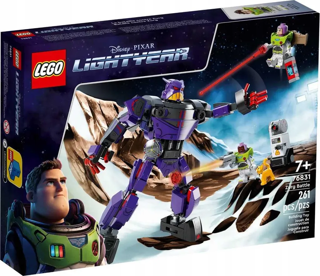 LEGO 76831 Buzz l'Éclair Combat contre Zurg avec Robot Géant Articulé