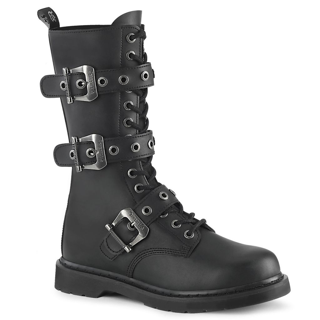BOLT-330 Uni Boots von DemoniaCult, Schwarz EU 41, US 9