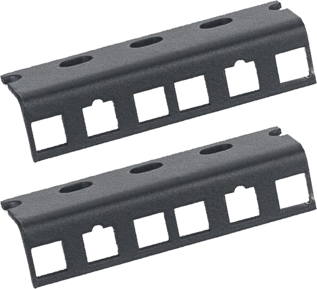 HMF 66802-02 Rackschiene für Serverschrank, 2U, 10 Zoll, Schwarz