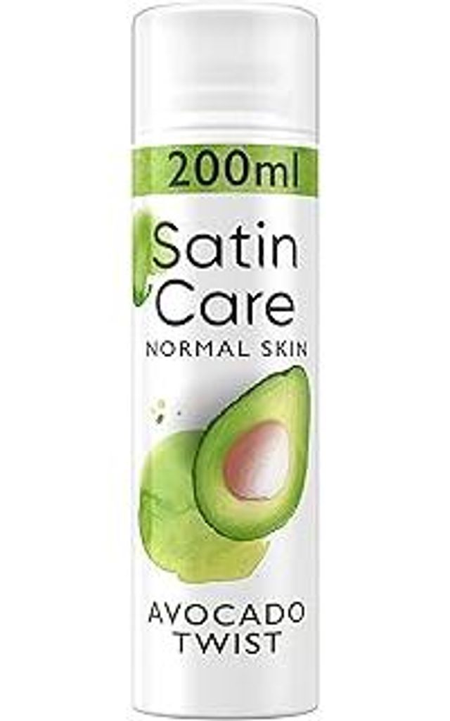 Satin Care Intimpflege Rasiergel Damen (200 ml), Avocado Twist, Geschenk für Frauen