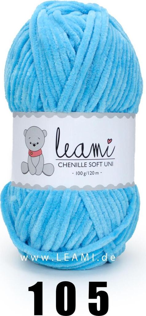LEAMI Chenille Soft UNI (100g/120m)  105 Produktbild 