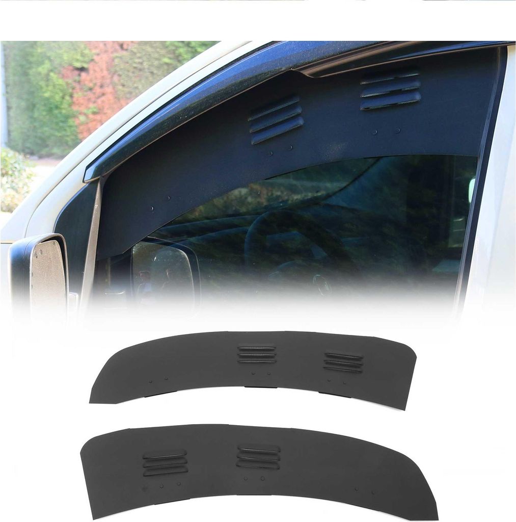 Lüftungsgitter Be & Entlüftung für Citroen Nemo 2008-2016 Aluminium Schwarz 2tlg