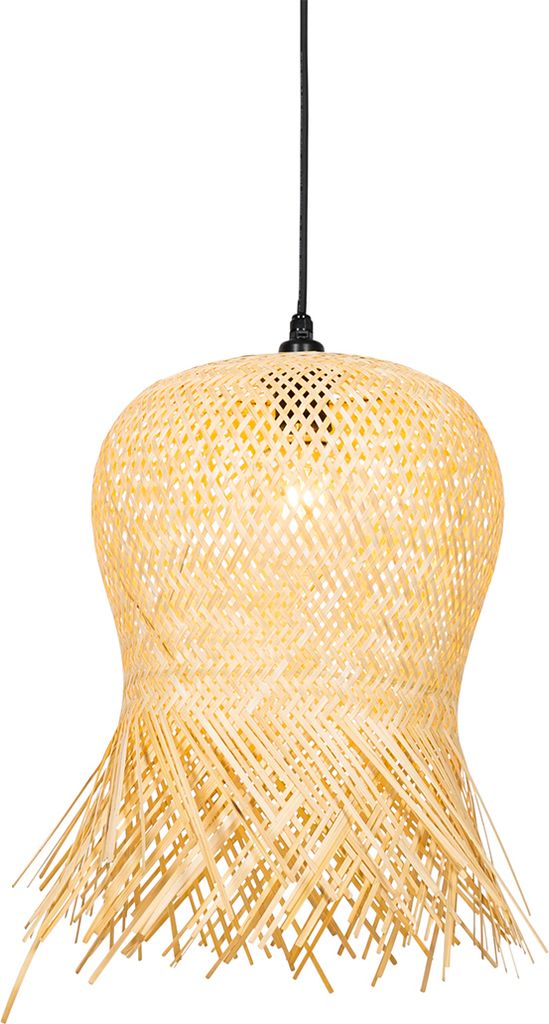 Qazqa Orientalisch außen Pendelleuchte, Pendellampe für den Garten - Carlos - Naturel, max. 40W, Geeignet für LED, 38cm, IP44, R