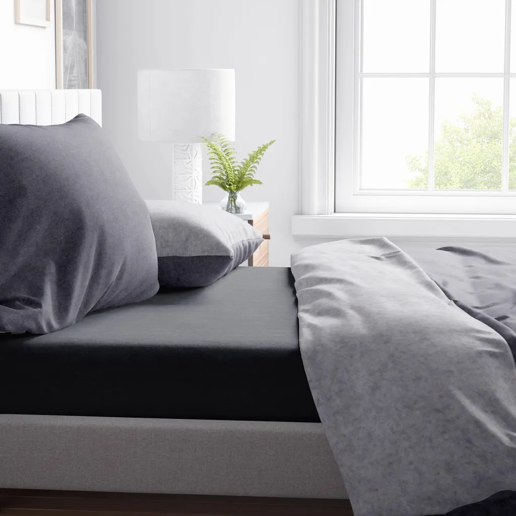 Lenzuolo Calda Flanella Castoro sleepling 100x200 Antracite Cotone - 2