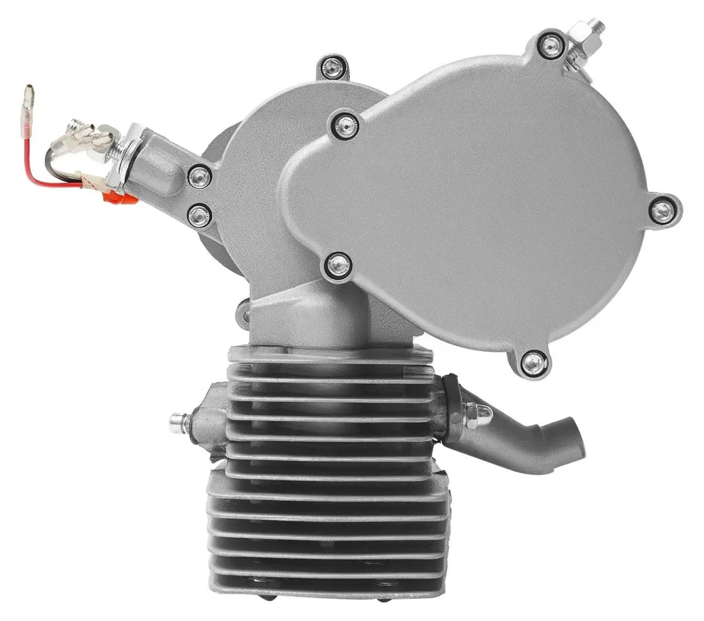 Moteur à essence pour vélo 100cc 2 temps Kit conversion complet Argent