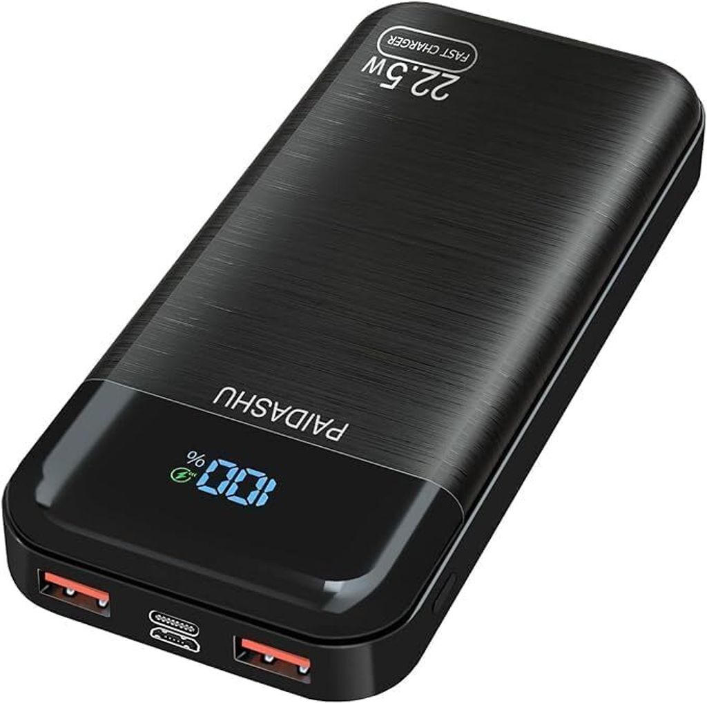 Paidashu Power Bank 27000mAh 22,5W USB C mit LED Display Produktbild 