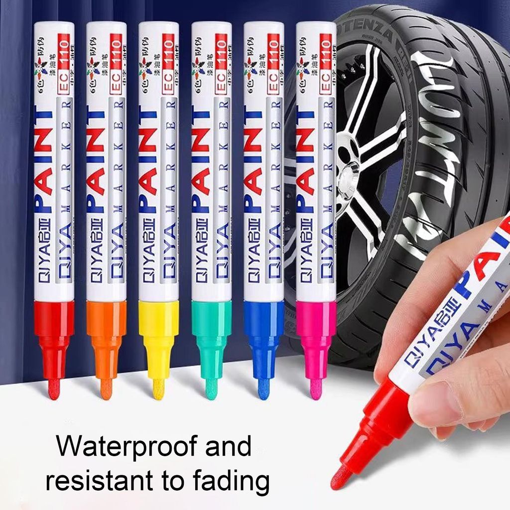 Lichtbeständiger Lackstift für Ausbesserungen im Außenbereich, wasserfest, schnelltrocknend, UV-beständiger, ölbasierter Marker für Metall, H...