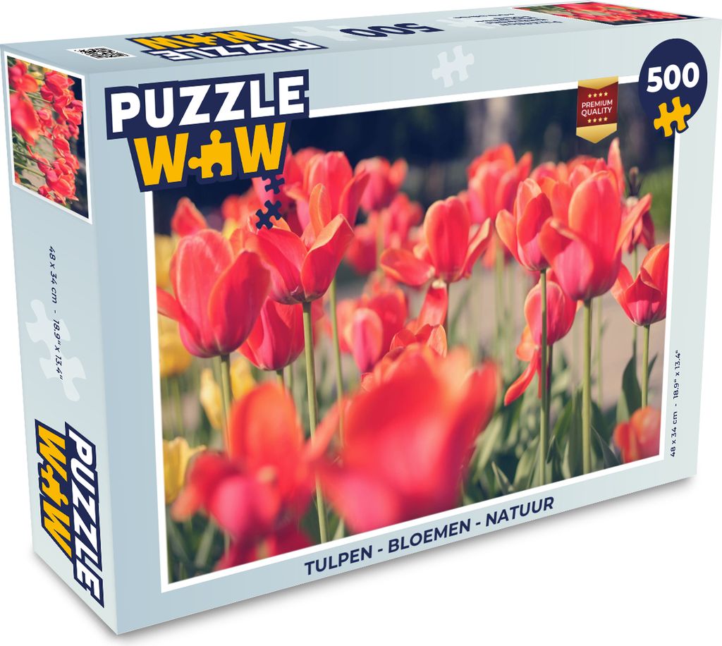 MuchoWow Puzzle 500 Teile Tulpen - Blumen - Natur - 500 Teile - Kinder - Selberbauen - Puzzlespiele