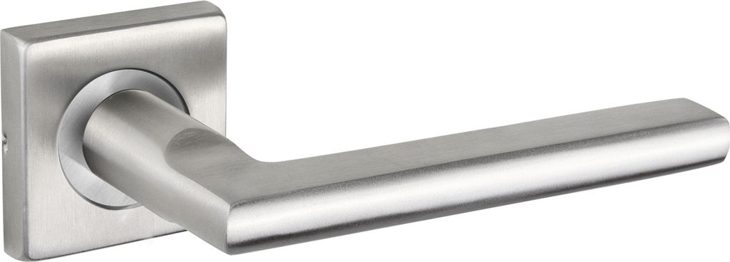 Lavuzo Türgriff Teramo Edelstahl mit quadratischer Rosette - Pro Set