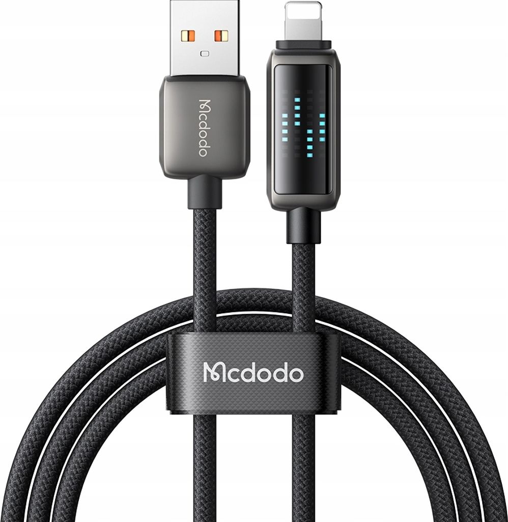 Mcdodo CA-5250 USB-A to Lightning cable, LED display, 1.2m Immagine del prodotto 