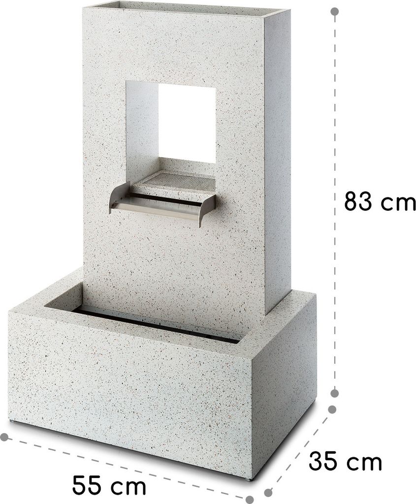 blumfeldt Bloomingstone Zierbrunnen Gartenbrunnen Produktbild 8