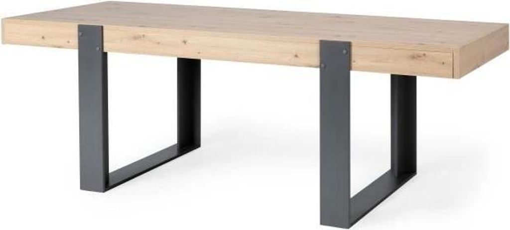 Esstisch Rechteckig, 223.9 x 93 x 78.6 cm, Spanplatte, Industrie Loft Design, Eiche Artisan Nachbildung