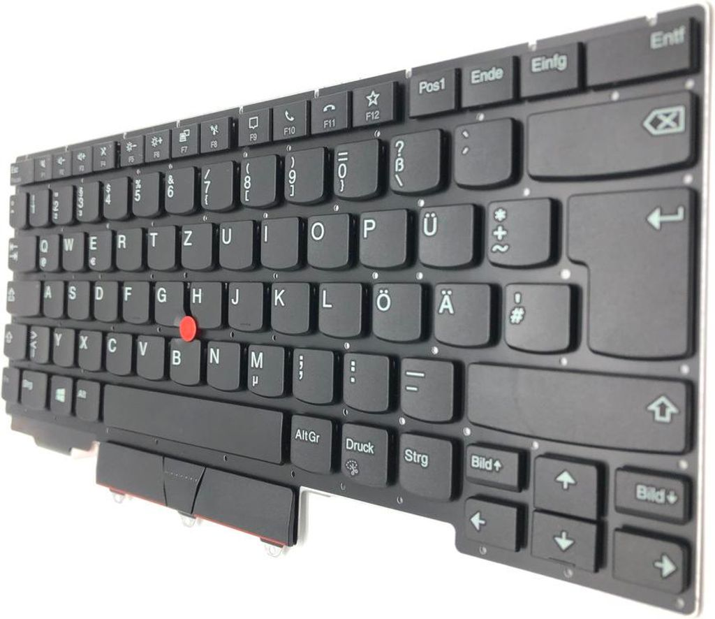 DEUTSCHE - Tastatur Schwarz mit Trackpoint kompatibel für Lenovo ThinkPad E14 Gen 2 (20TA00F7GE)