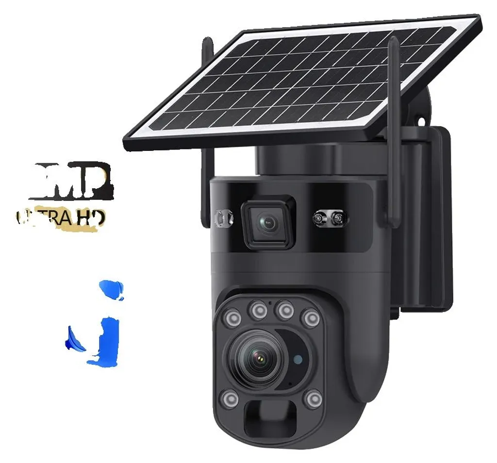 Caméra de surveillance noire zoom 20x à rotation motorisée 360 degrés