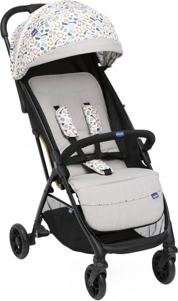 Poussette canne ultra compacte Chicco pour citadin Beige et Noir