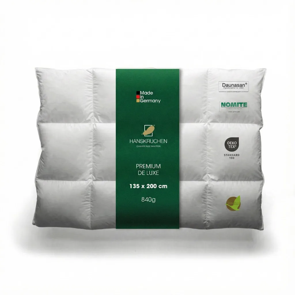 Hanskruchen Couette PREMIUM DE LUXE Chaud 135 x 200 cm en Duvet d'Oie
