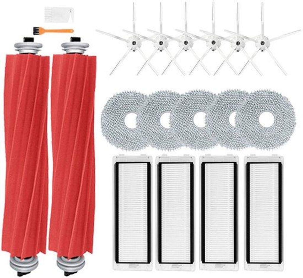 Ersatzteile für Staubsauger, Set mit 4 Teilen, inkl. Filter, Seitenborstel und Dübel