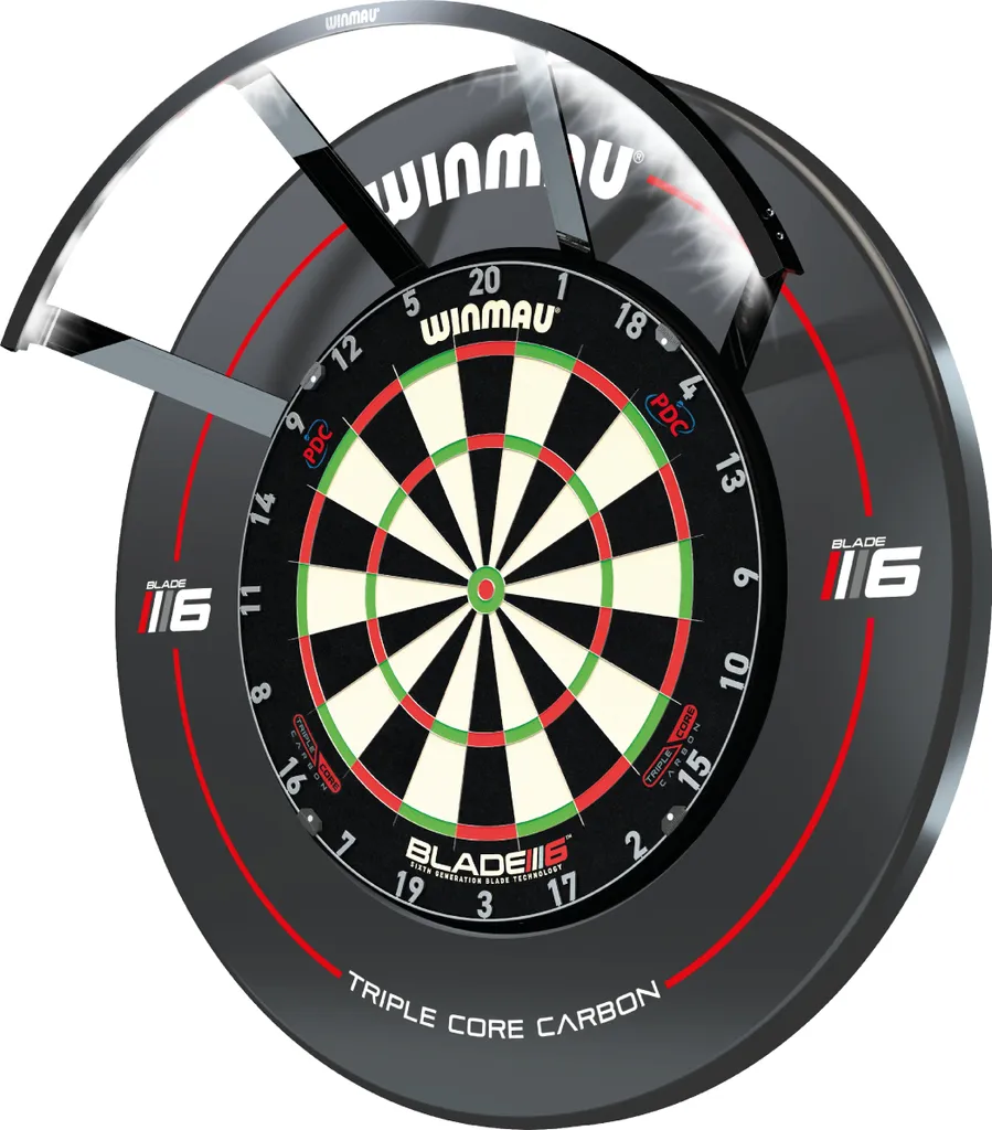 Éclairage de cible Winmau Polaris 8412 pour salle de jeux et tournois