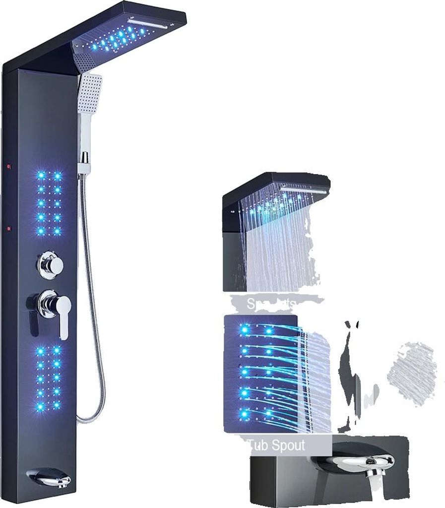 Duschpaneel, Spa-Massagejets, Digitale Temperaturanzeige, Produktbild 