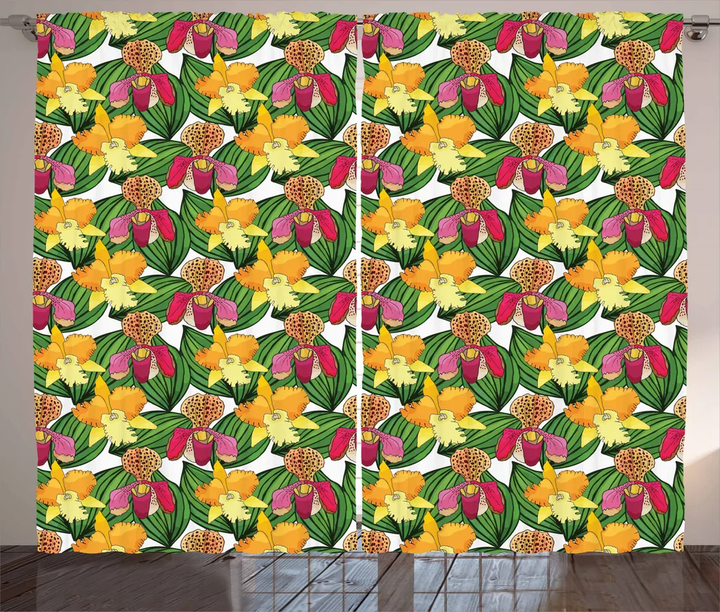 Tenda Orchidee ABAKUHAUS 280x245 cm: Eleganza Tropicale per la Casa