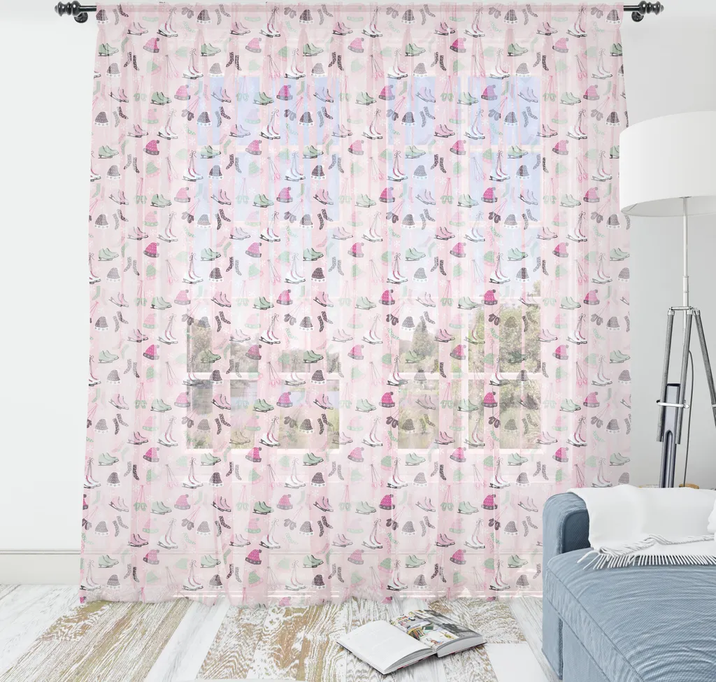 Wall Hanging ABAKUHAUS 160x274cm | Raso Rosa e Verde Invernale