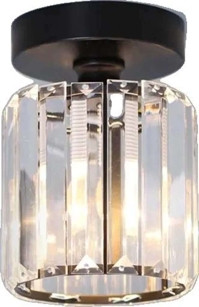 Grand plafonnier design noir pour éclairage principal séjour et cuisine