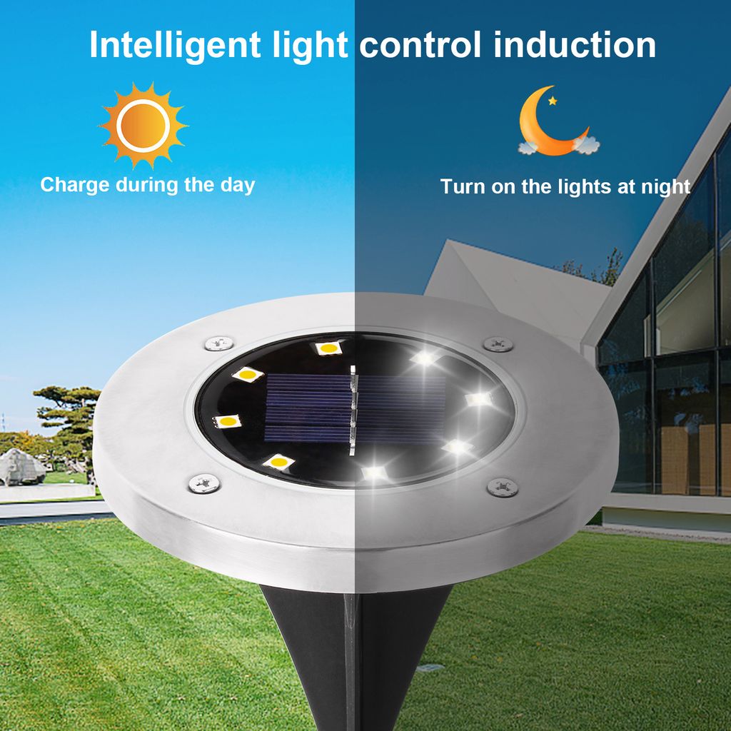 Forever 10 x LED Solarlampe Bodeneinbaustrahler Solar Produktbild 11