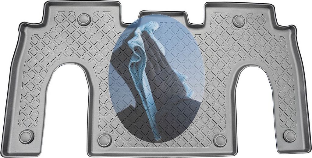 Z522579 TPE-Gummifußmatten kompatibel mit Tesla Model X Allradantrieb Steilheck Geländewagen SUV 5-türer 2016- 6-Sitzer, 2. Sitzreihe