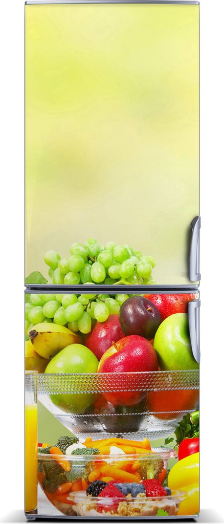 Tulup Kühlschrankdekoration - Magnetmatte - 70 cm x 190 cm - Magnet auf dem Kühlschrank - Gemüse Und Früchte