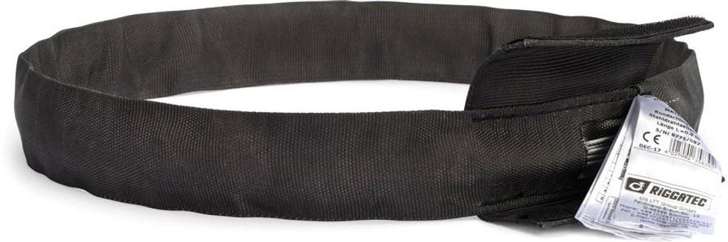 Riggatec Rundschlinge Steelflex Schwarz 1t, Nutzlänge:1,0 m Produktbild 