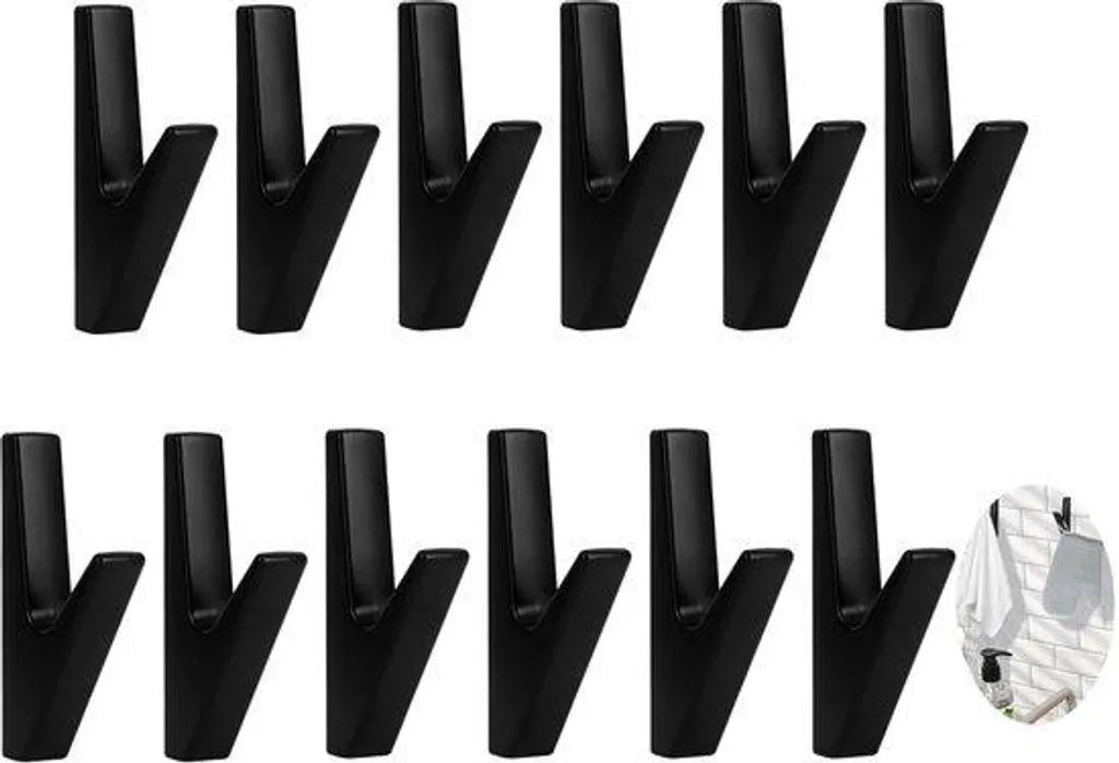 Fixations Murales pour Panneaux Acoustiques et Déco - Zinc Noir x12