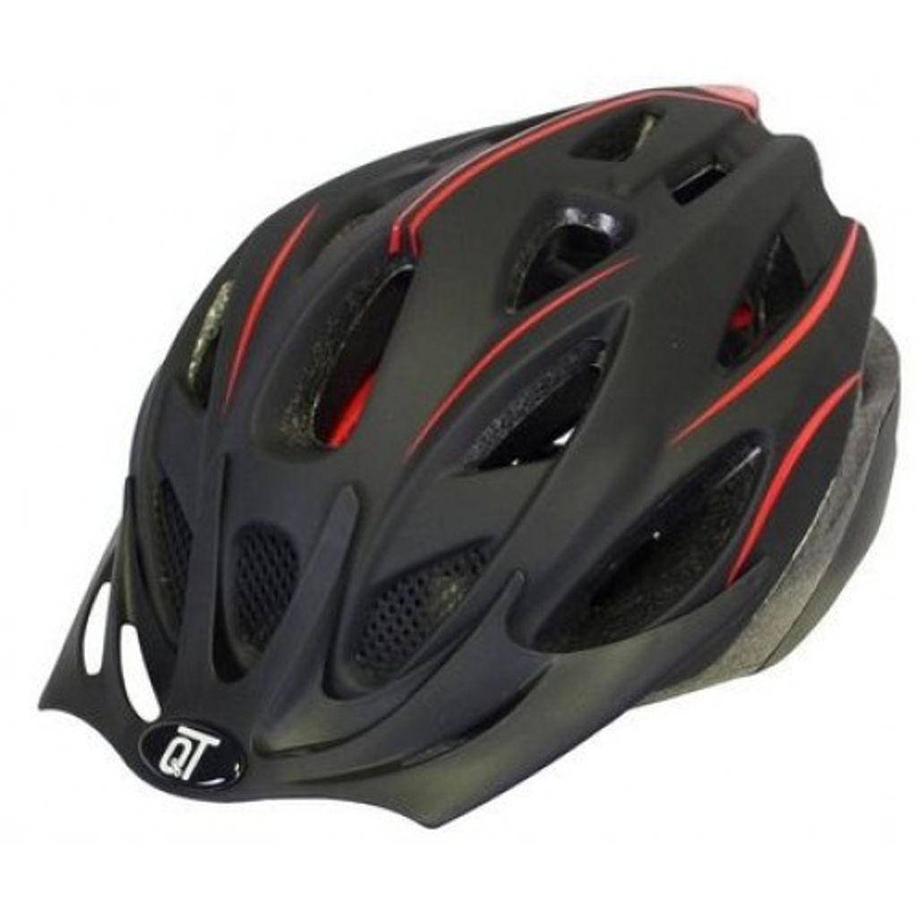 Cycle Tech Fuse Fahrradhelm Unisex matt schwarz/rot - M (54 - 58 cm)