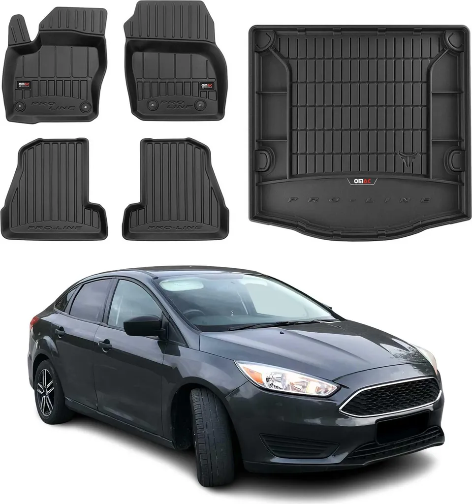 Set Tappetini + Baule Ford Focus 3 (2011-18) OMAC TPE Heavy Duty