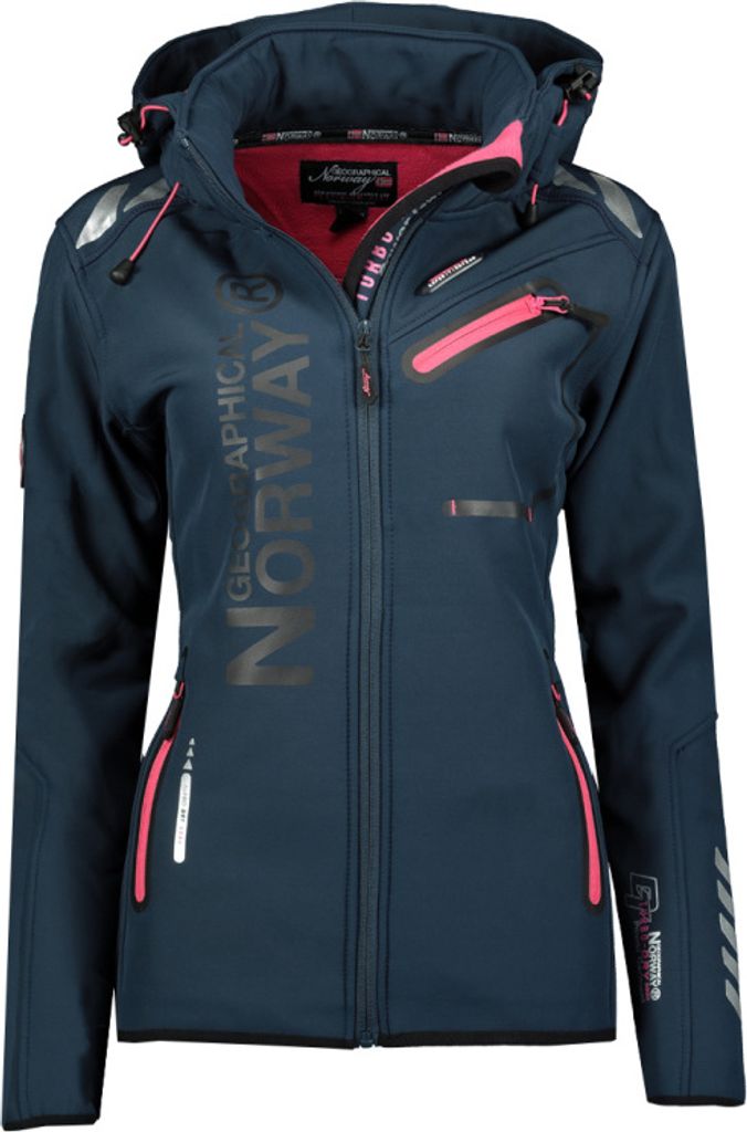 Geographical Norway Damen Softshelljacke Farbe: Blau, Produktbild 