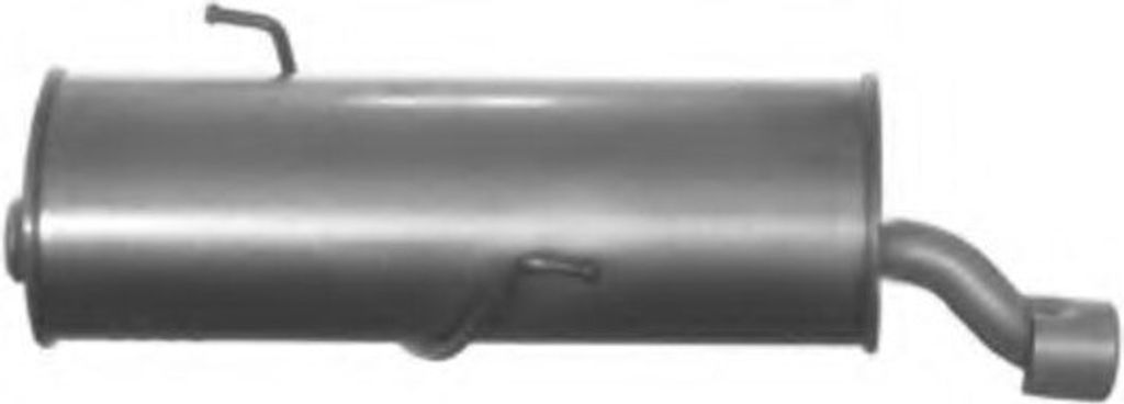 VEGAZ PGS-198IMA Endschalldämpfer passend für PEUGEOT 206 Schrägheck (2A/C) Auspuff