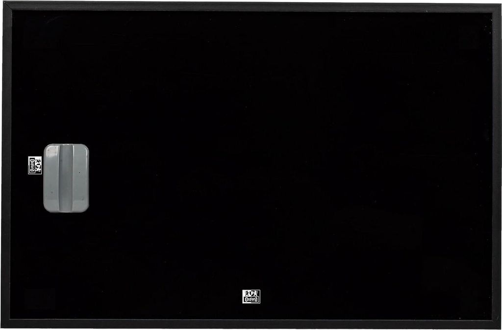 Magnettafel schwarz A3 - inklusive Filzstift, magnetischem Radiergummi, Magneten - mit Wandmontageset Magnettafel