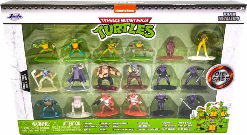 JADA TURTLES METALOWE FIGURKI 18-PAK wojownicze żółwie Zdjęcie produktu 