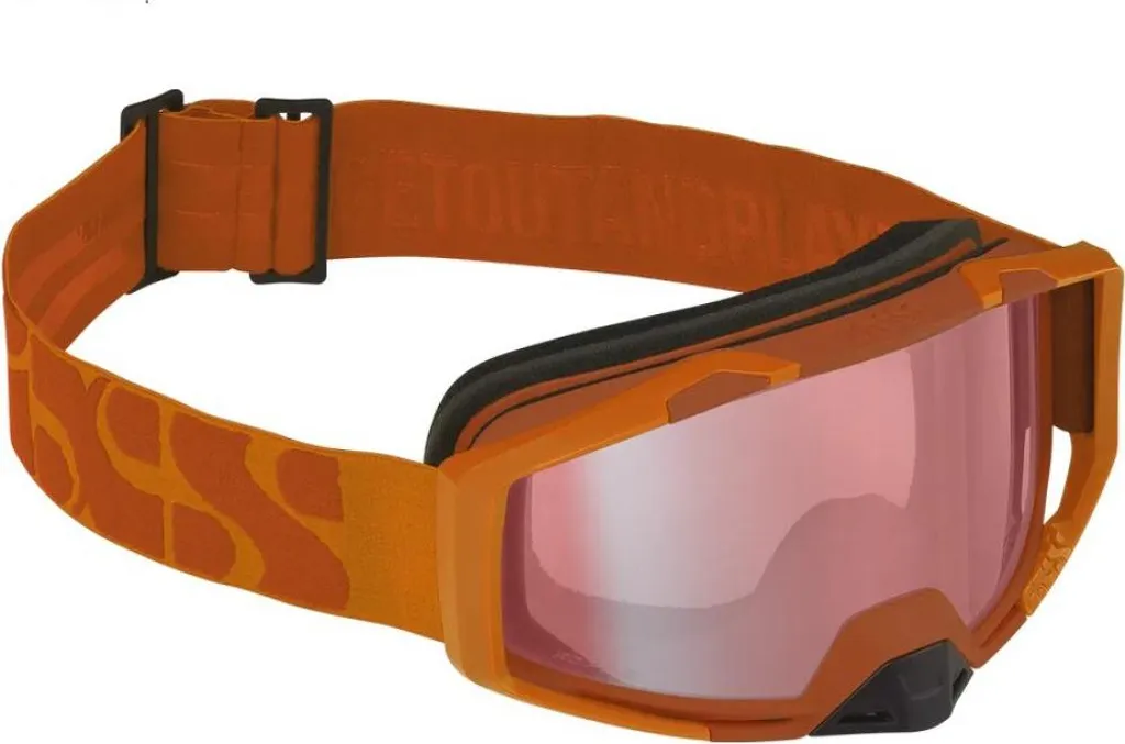Masque Trigger Goggle miroir avec écran antibuée Orange brûlé vibrant
