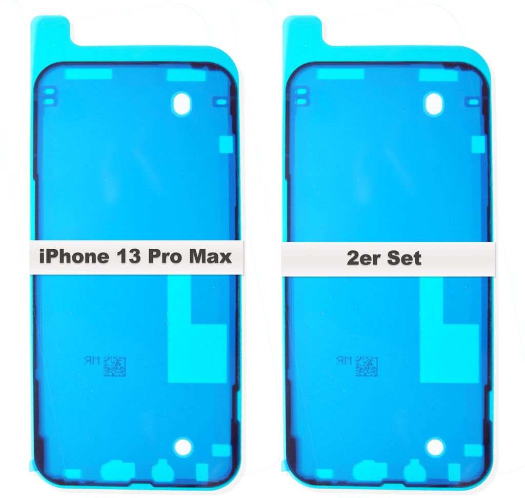 2x iPhone 13 Pro Max Rahmen LCD Display Kleber Schwarz Dichtung Klebefolie Wasserdichtung Neu