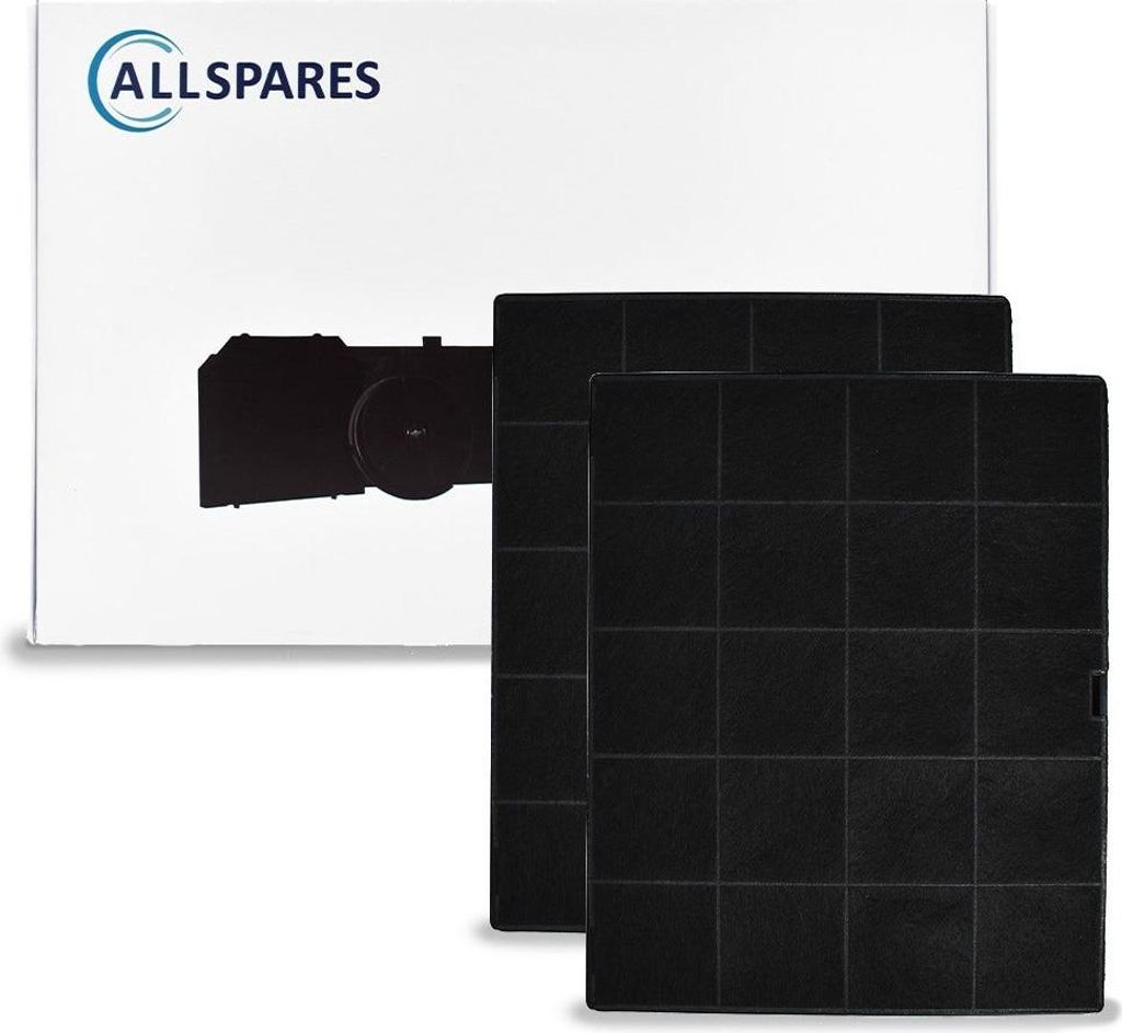 AllSpares Aktivkohlefilter (x2) für Dunstabzugshauben geeignet für Airforce