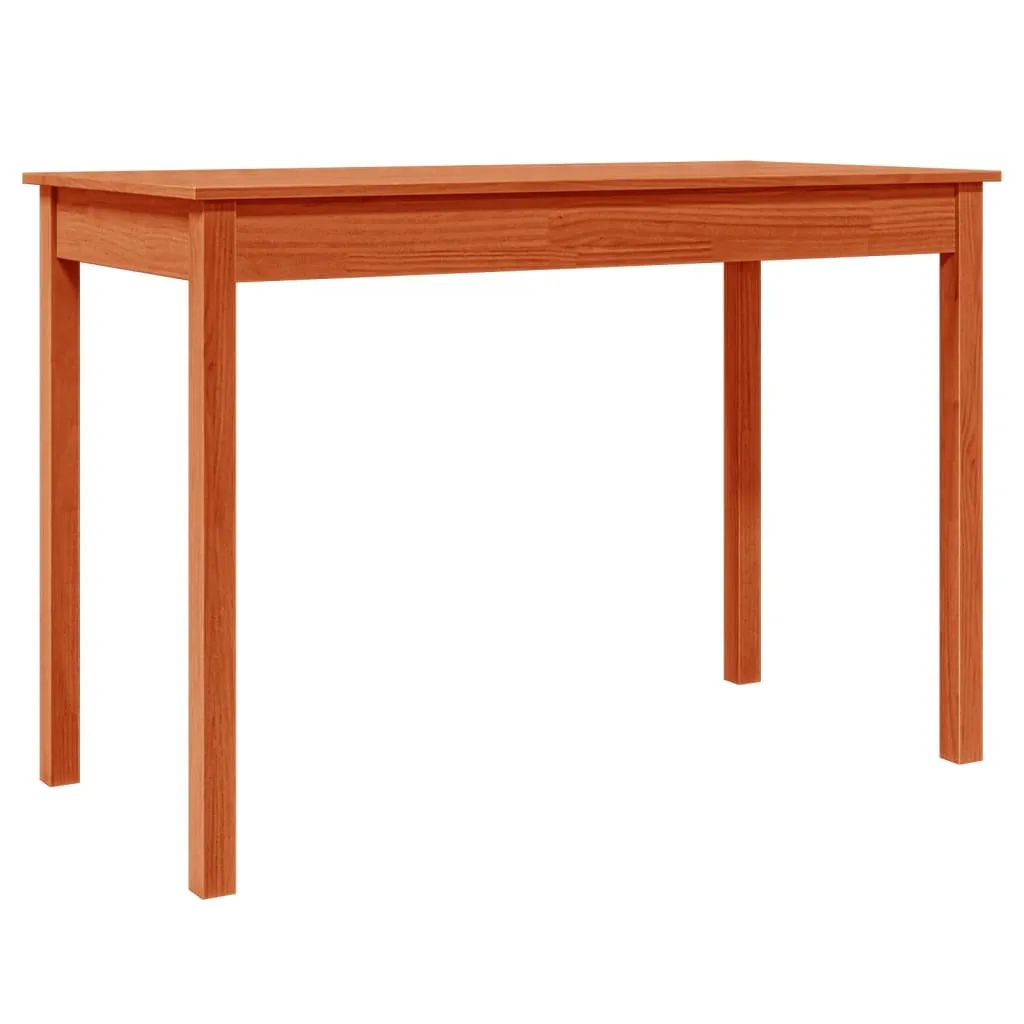 SYFAX™ Tavolo da Pranzo Marrone Cera 110x55x75 cm Legno Massello Pino